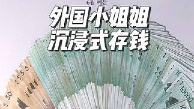 外国小姐姐沉浸式存钱#沉浸式#解压#极度舒适#存钱#助眠