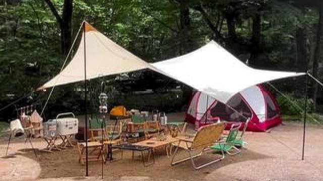 搭的板板正正 #露营报告