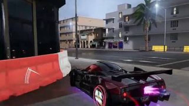 雨中城，国一记录1.21.9，纯享版，纵享丝滑 #极品飞车集结 #极品飞车集结公测 #极品飞车飙车手