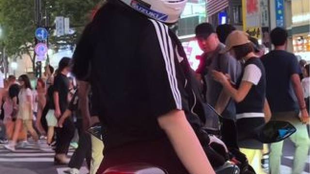 你没有看错，这次真的骑到了涩谷街头 #机车女孩 #机车 #氛围感 #摩托车 #涩谷