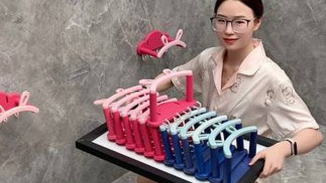 #兔耳脸盆架  可以收纳多个脸盆，家里的鞋刷都可以挂上去，还不占空间#免打孔  #小兔脸盆置物架