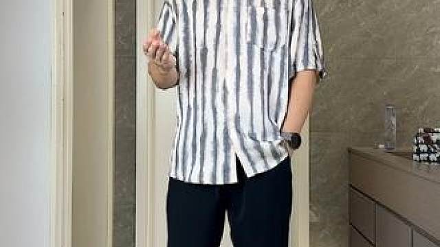 #胖男生夏季穿搭    #显瘦穿搭   #高级感穿搭  #男士衬衫