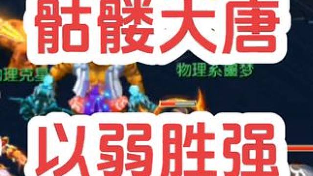 以弱胜强
#梦幻西游创梦计划 #梦幻西游电脑版 #梦幻西游 #骷髅大唐 #骷髅大糖