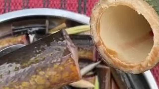 竹筒黄鳝鱼 #我的乡村生活 #东南亚八面佛 #农村美食 #田园生活