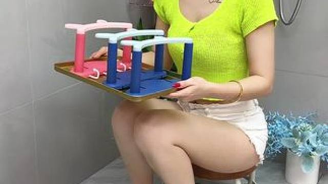 #兔耳脸盆架  可以收纳多个脸盆，家里的鞋刷都可以挂上去，还不占空间#免打孔  #小兔脸盆置物架