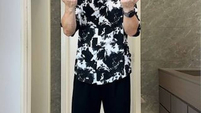 胖子穿短裤套装是真的比瘦子好看，不接受任何反驳 #微胖穿搭   #显瘦穿搭   #短裤套装