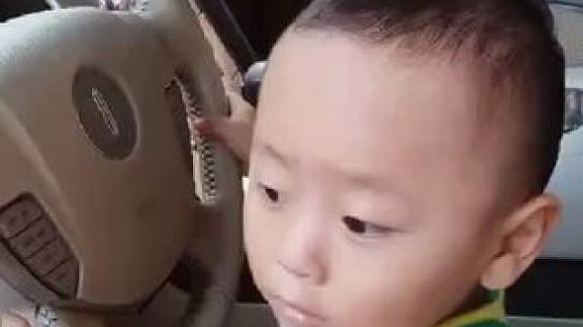 #调皮捣蛋的小家伙 你开吧！#视频中车未启动