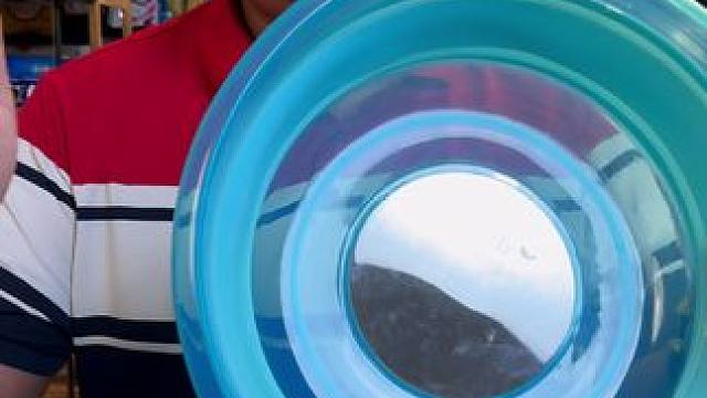 可折叠拉饵盆 这款开饵盆，可折叠还可以拉饵，方便携带，一盆多用。#渔具用品 #开饵盆 #渔具用品推荐