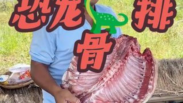 户外野炊:烤恐龙排骨 #东南亚美食 #我的乡村生活 #东南亚八面佛 #农场生活 #户外野炊
