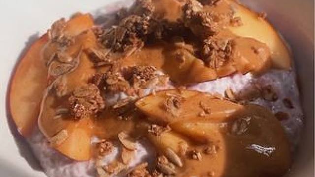 轻食早餐｜树莓奇亚籽隔夜布丁#我的厨房日记 #爱生活爱美食 #生活化减脂 #甜品治愈一切 #吃瘦不饿