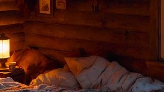 暴风雪夜的温暖栖息地，在这个舒适小屋里放松入眠吧！ #白噪音 #助眠视频 #解压助眠