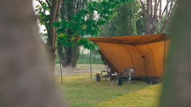 天幕搞好了也很帅 #露营报告