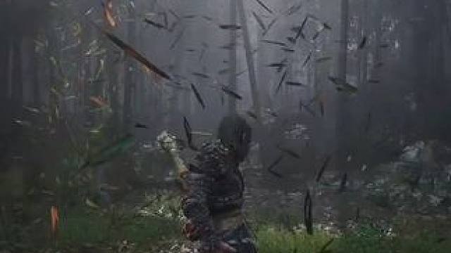 猴哥的棍花吹起树叶，细节拉满了！#steam游戏 #单机游戏 #黑神话悟空