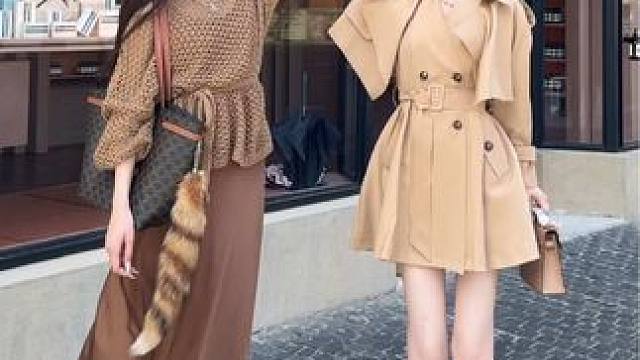 是不是每个高个子女生身边都有一个小个子姐妹 #浅浅期待一下秋冬穿搭 #2024早秋时髦主场 #又酷又