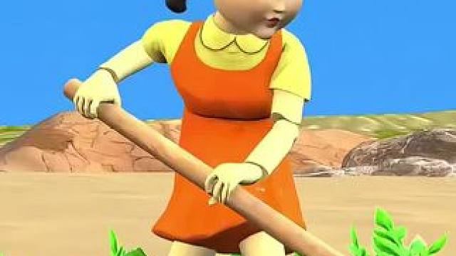 裁判西瓜大丰收，小伙伴帮忙拉回家！ #小游戏 #解压小游戏