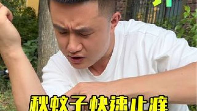 秋天的蚊子咬人是真的疼！这么做真的能快递止痒？ #测评 #快速止痒方法 #秋蚊子有多厉害