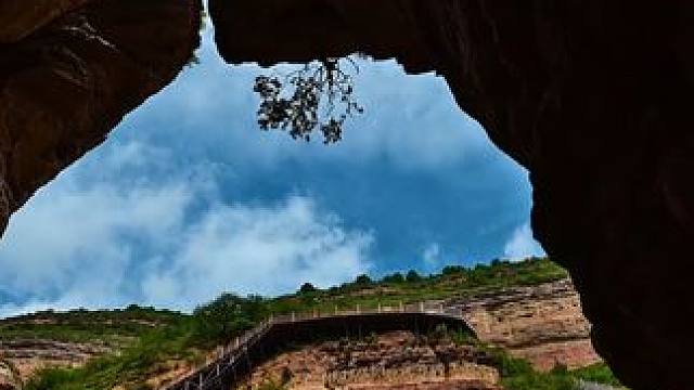 山西长治市黎城县黄崖洞景色 #太行山风景  #黄崖洞
