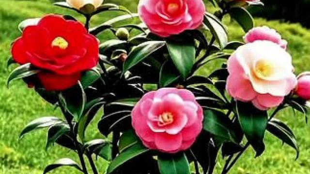 #手机拍摄剪辑 #作品分享 #一起享受大自然的美 盛开的山茶花。