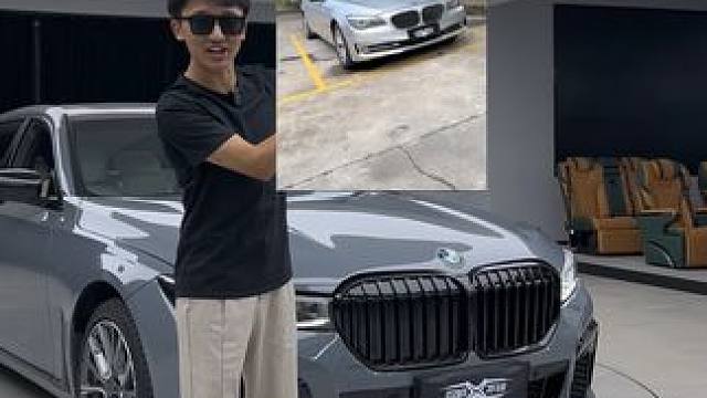 八万块钱买的老款宝马七系，花几万升级成为一百多万的新款750#宝马七系 #老改新