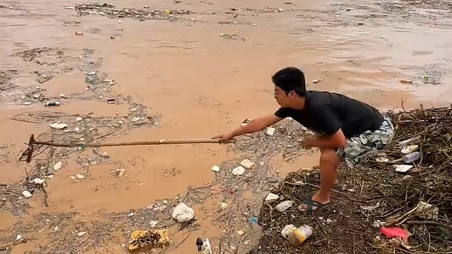 捞河柴，小时候的回忆