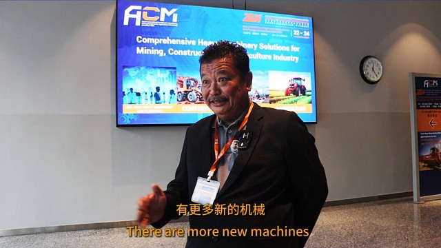 马来西亚重型建筑机械业主公会会长梁富耀接受采访