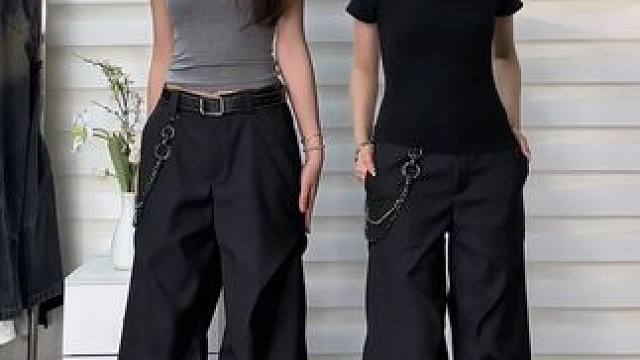 到底什么裤子公司的美女抢着穿 #小个子穿搭 #显高显瘦显腿长 #西裤 #设计感 #褶皱西裤