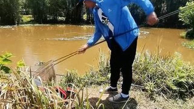 钓鱼人不怕热的你还在家里吹空调。#2024dou来钓鱼 #钓鱼的乐趣只有