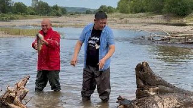 #户外捕鱼 #好大一条鱼