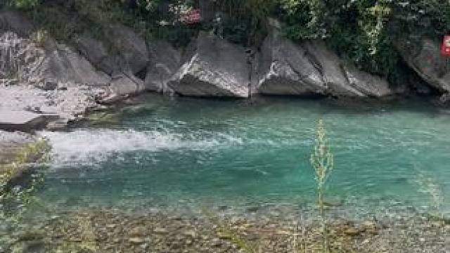 天上银河水，地上水银河 水银河的鱼儿多种多样，特别是赤尾和溪石斑又大又多，一个字：真的巴适！#溪流钓