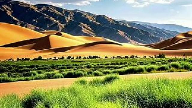 沙坡头风景区。#手机随拍分享 #感受大自然的气息和美景 #美丽的风景无处不在