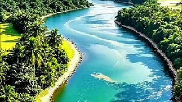 万泉河风景。#手机随拍分享 #感受大自然的气息和美景 #风景如画心旷神怡