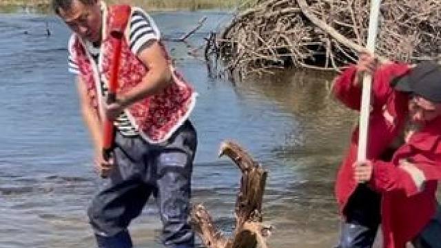 #户外捕鱼 #好大一条鱼