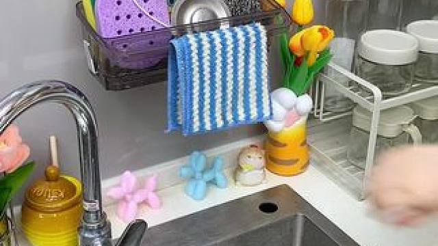 有了这个吸盘 #水槽沥水架  厨房水槽都整洁多了，还干净卫生，吸盘的想换位置也方便  #水槽置物架 