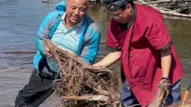 #户外捕鱼 #好大一条鱼