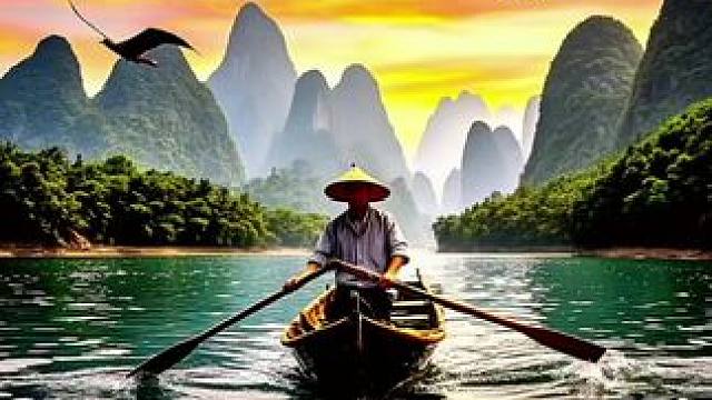 #手机随拍分享 #舟行碧波上人在画中游 #感受大自然的气息和美景