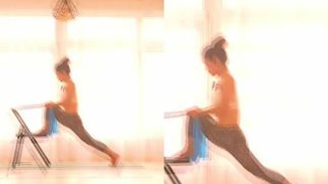 60分钟《椅子-弹力带》让你5分钟看完，喜欢记得点赞收藏哦，想听口令讲解版的评论区留言告诉我哦#瑜伽