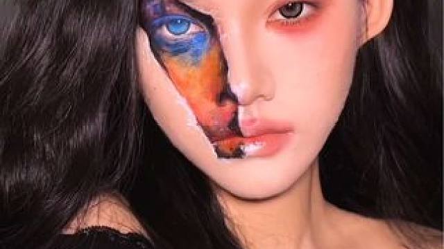 撕开外表是五彩斑斓的我 