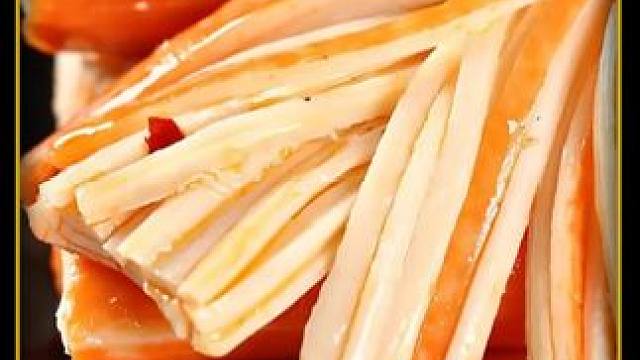 你吃的蟹肉棒是怎么做出来的？看完它的加工过程你就明白了了 #手撕蟹柳 #蟹肉棒  #手撕蟹柳