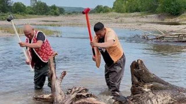 #户外捕鱼 #好大一条鱼