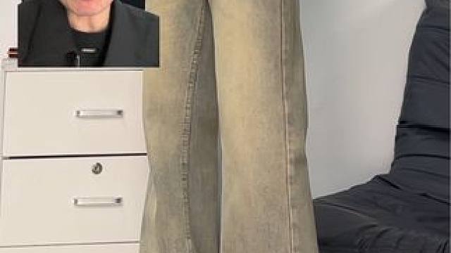 价格打下了，1米6都能穿的显高显瘦的黄泥微喇裤 #小个子穿搭 #显高显瘦显腿长 #cleanfit 