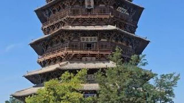 去年当地找的旅行团跟团行——应县木塔