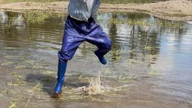 #户外捕鱼 #好大一条鱼