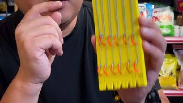 大力马子线双钩 这是一款专钓大鱼的斑点大力马子线双钩，有伊势尼和新关东可以选择。#大力马子线双钩 #