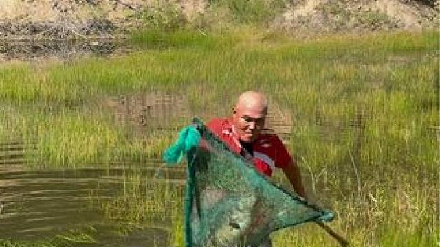 #户外捕鱼 #好大一条鱼