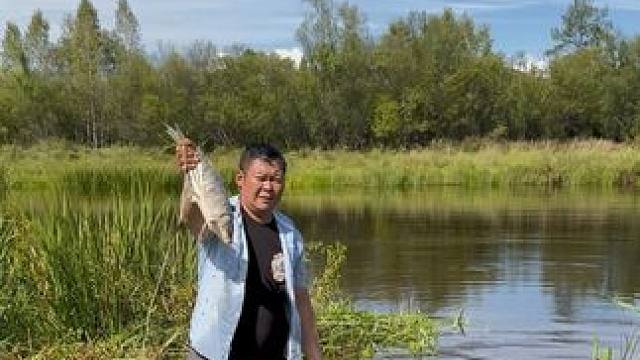 #户外捕鱼 #好大一条鱼