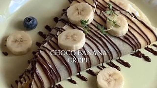 香蕉巧克力可丽饼#下午茶甜品 #宅家美食日记 #可丽饼 #我的厨房日记 #甜品治愈一切