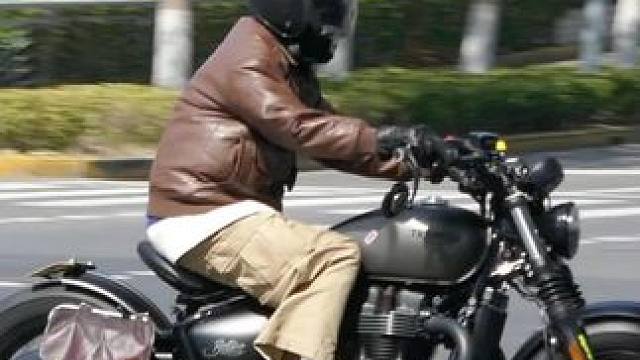 低沉浑厚有节奏的声浪，复古巡航凯旋bobber1200，经典车型声浪纯享系列#复古巡航 #追焦摩托 