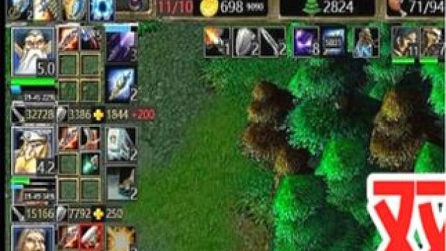 双方拼到矿干，巫妖吃光自家憎恶，这下手太狠了（1） #游戏日常 #经典游戏 #怀旧游戏 #魔兽争霸3