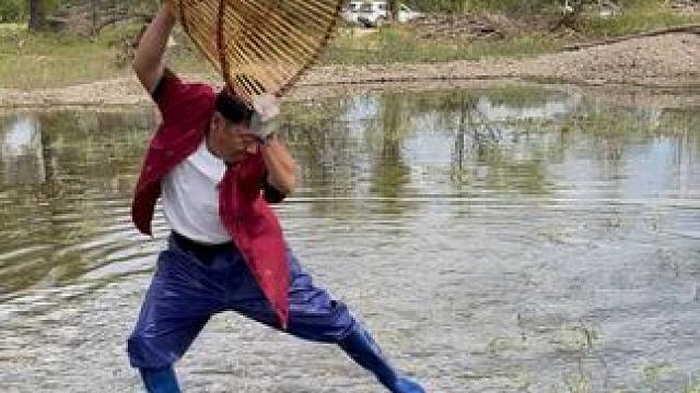 #户外捕鱼 #好大一条鱼