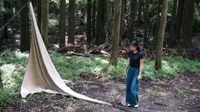 天幕搭起来 #露营报告